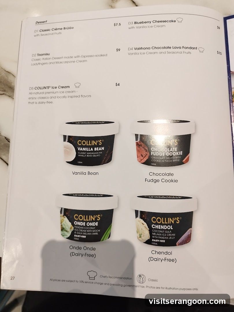 Dessert Menu