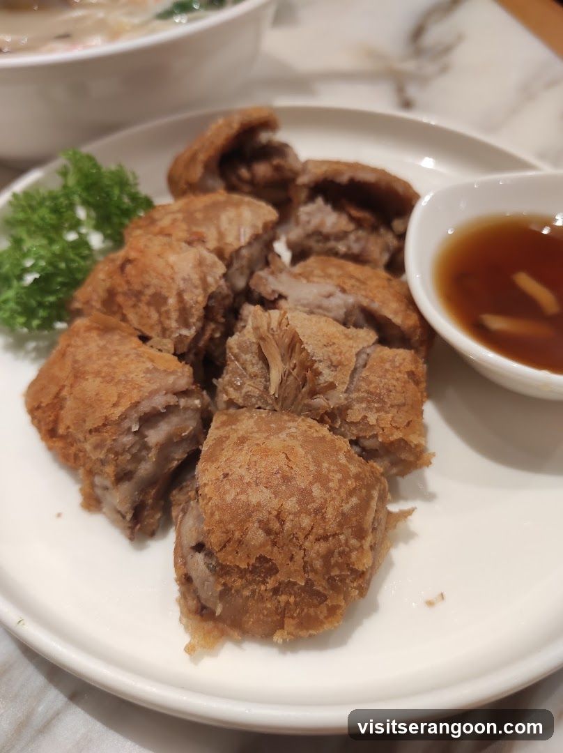 Fried Taro Rolls with Dipping Sauce