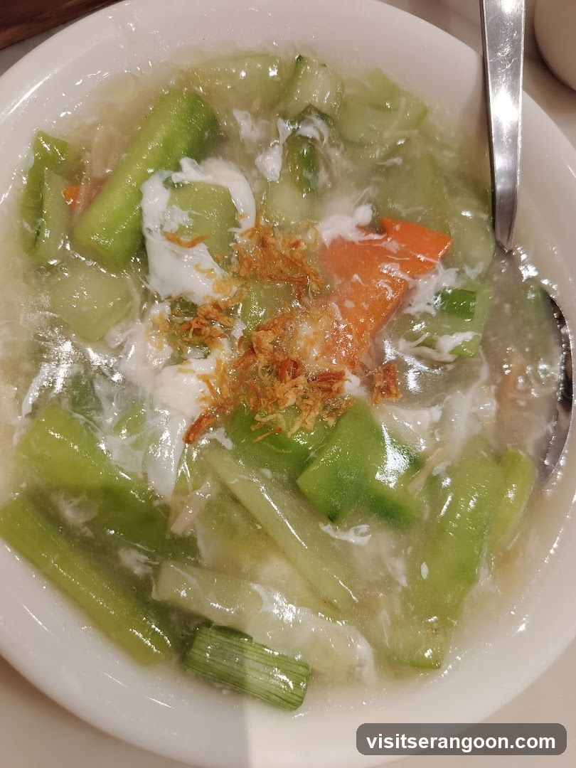 Vegetable Soup with Egg