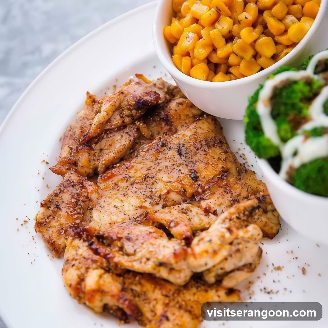 Grilled Chicken with Corn and Broccoli