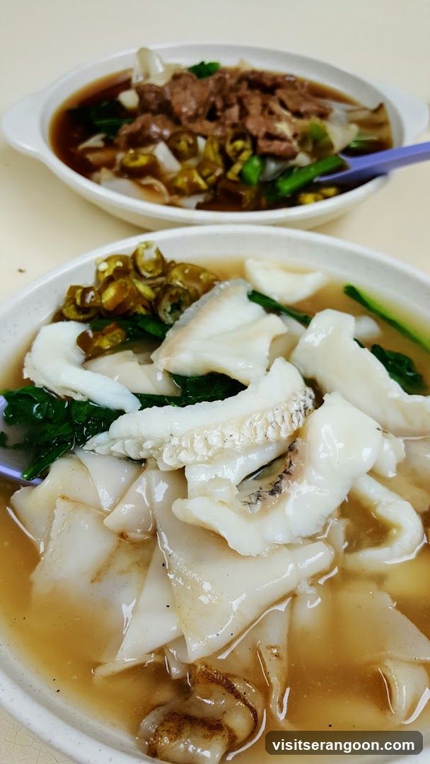Noodles with Fish and Beef