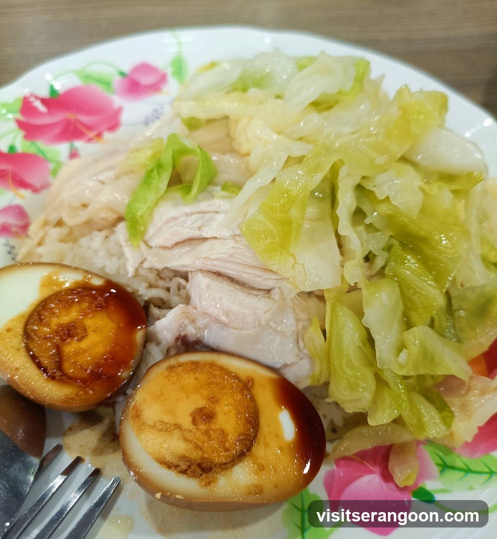 Hainanese Chicken Rice with Braised Eggs