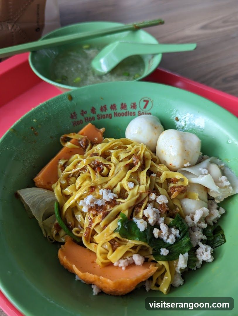 Noodles with Fish Balls and Minced Meat