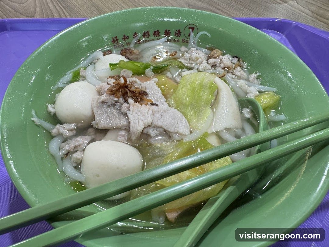 Noodle Soup with Pork and Fish Balls