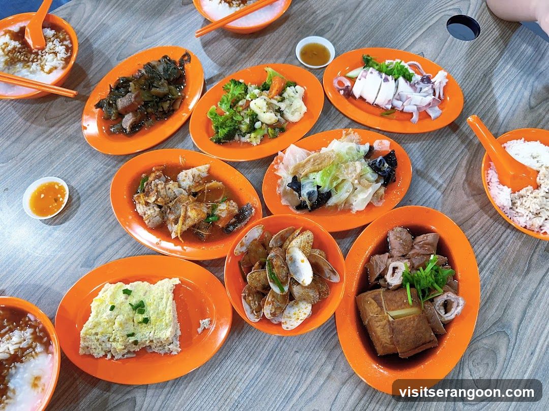 Assortment of Dishes on a Table