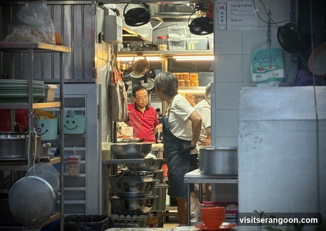 Kitchen Staff Preparing Food