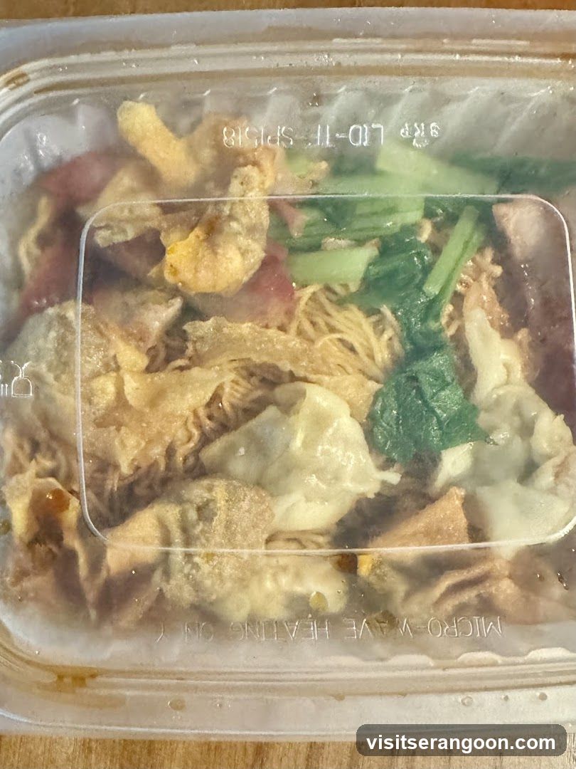 Noodle Dish in Takeout Container