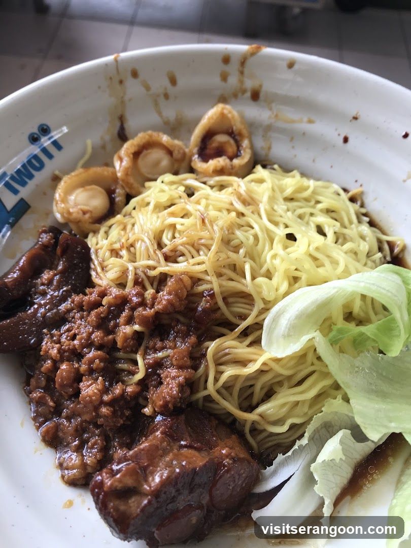 Noodles with Braised Pork and Abalone
