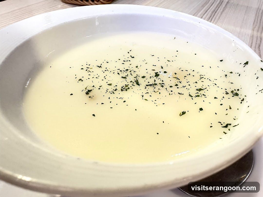 Creamy Soup with Garnish