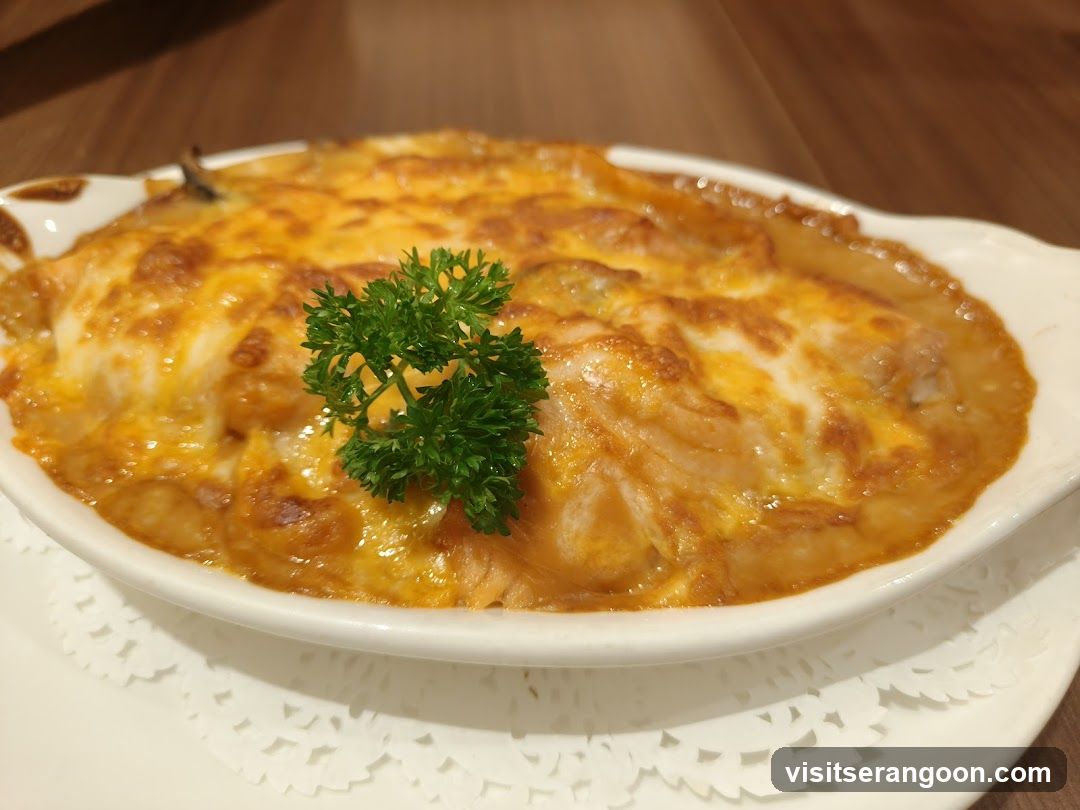 Baked Dish with Cheese and Parsley
