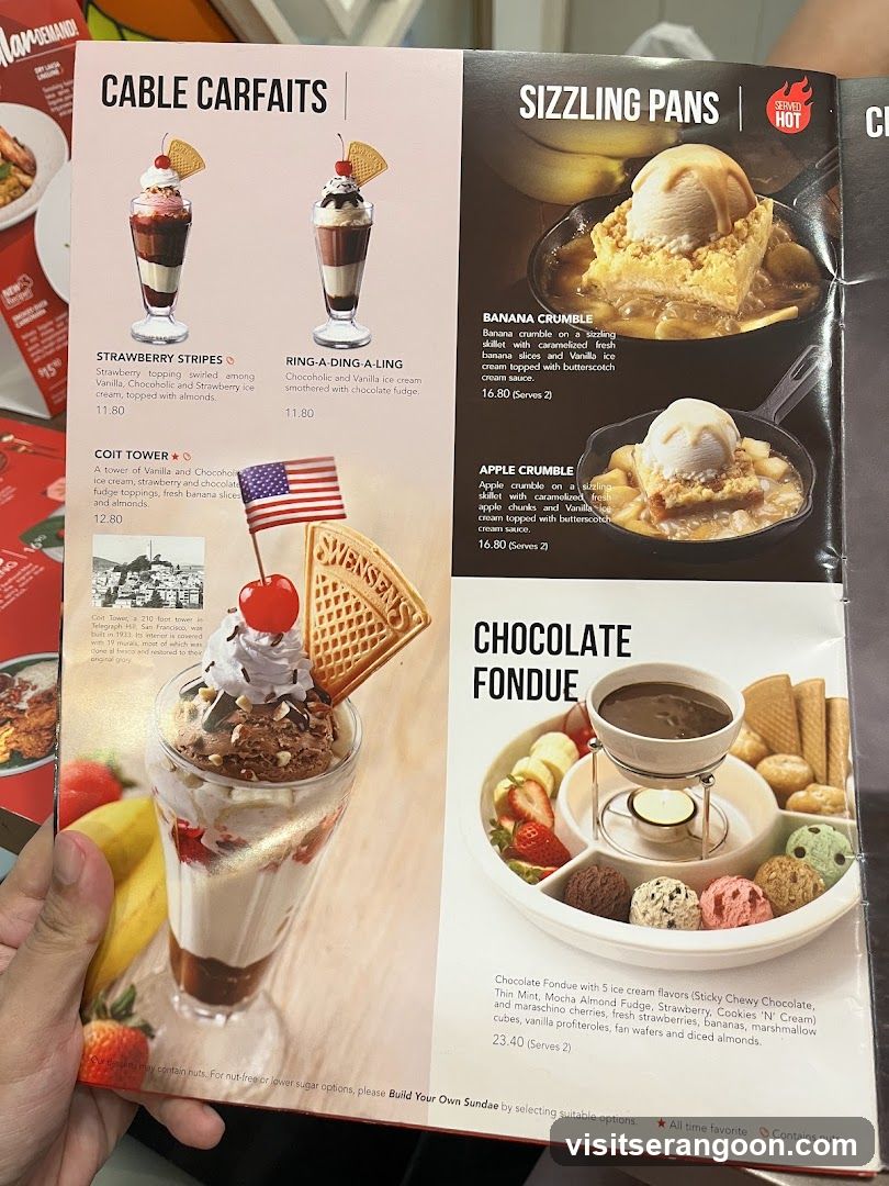 Dessert Menu