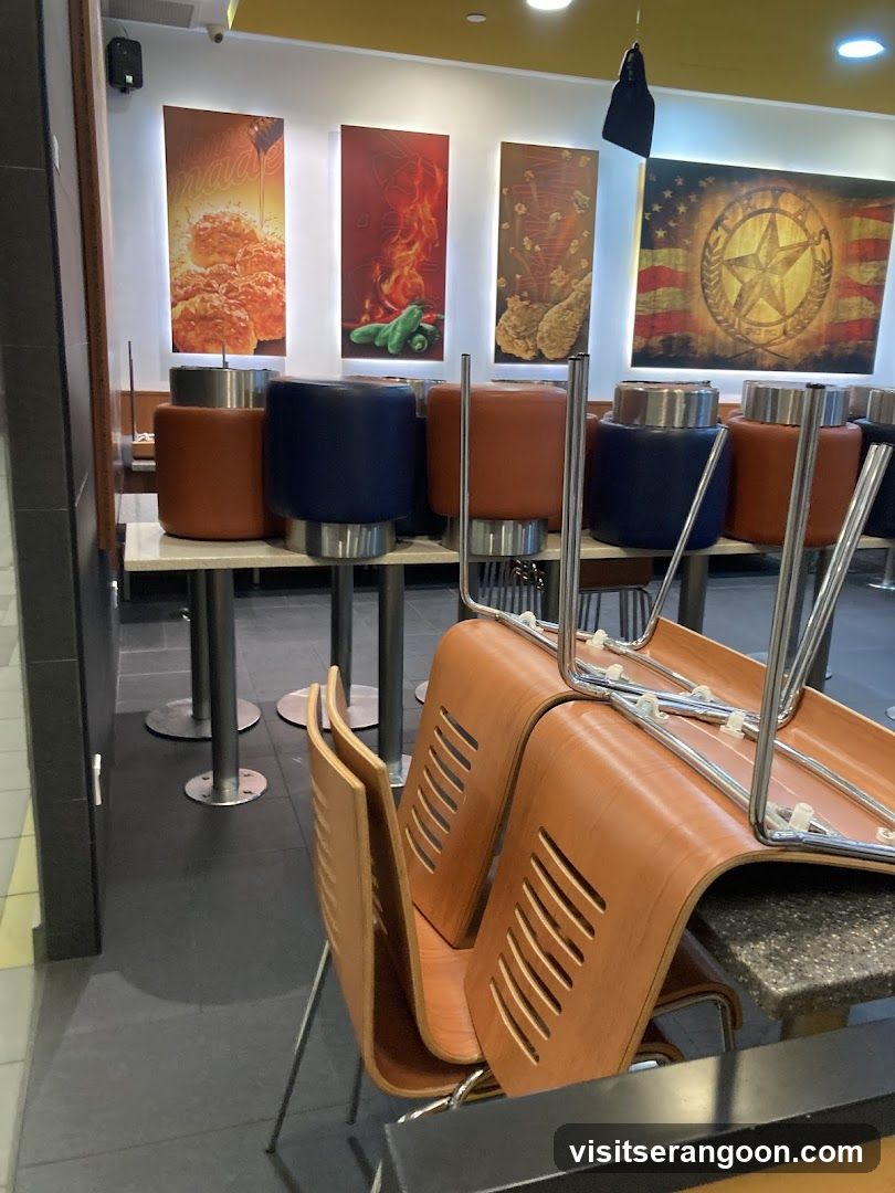 Restaurant Interior with Artwork and Seating