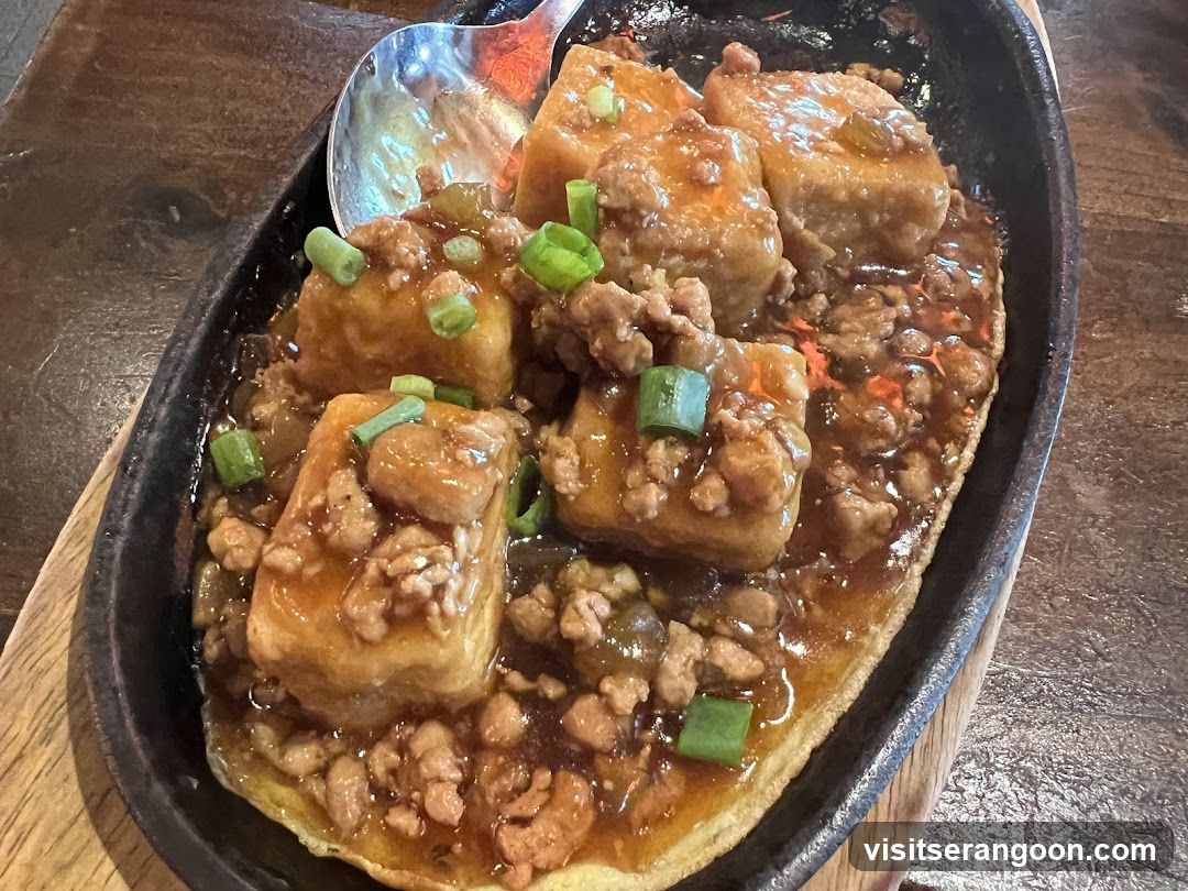 Sizzling Tofu with Minced Meat