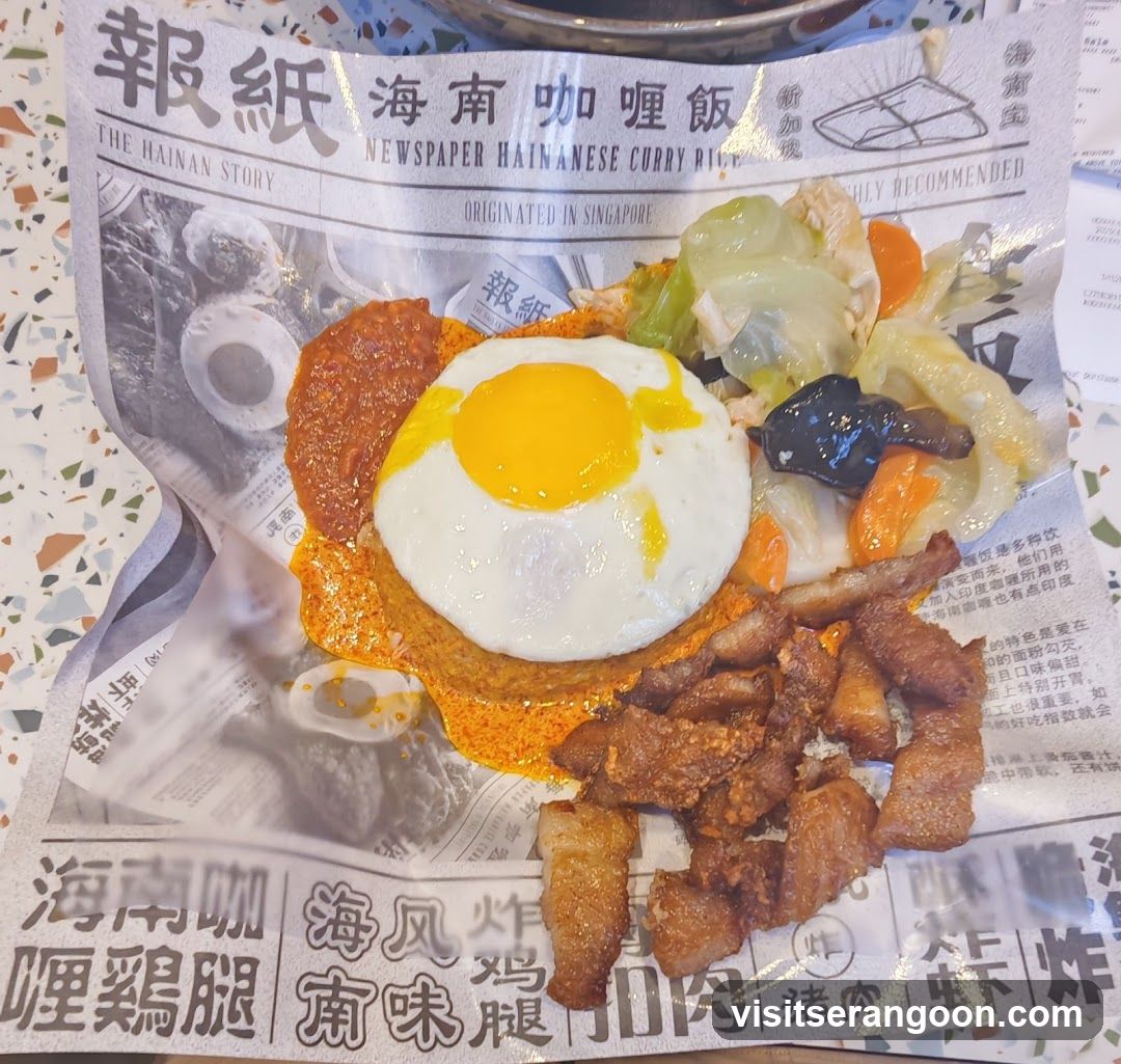 Newspaper Hainanese Curry Rice