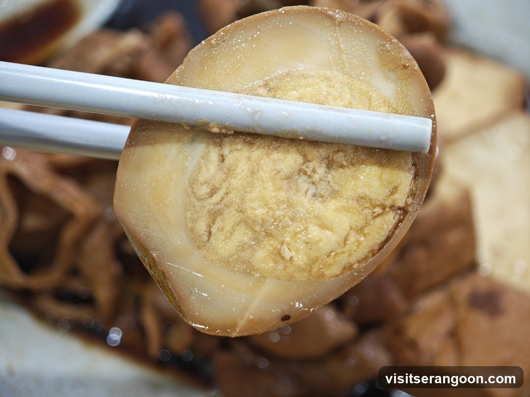Braised Egg with Chopsticks