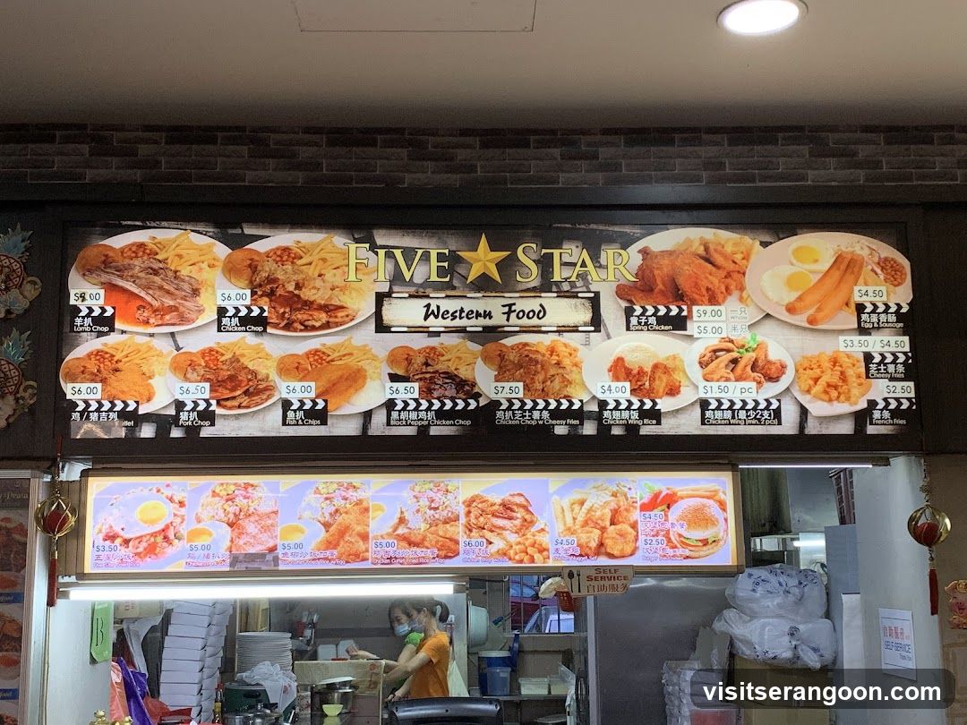 Five Star Western Food Menu
