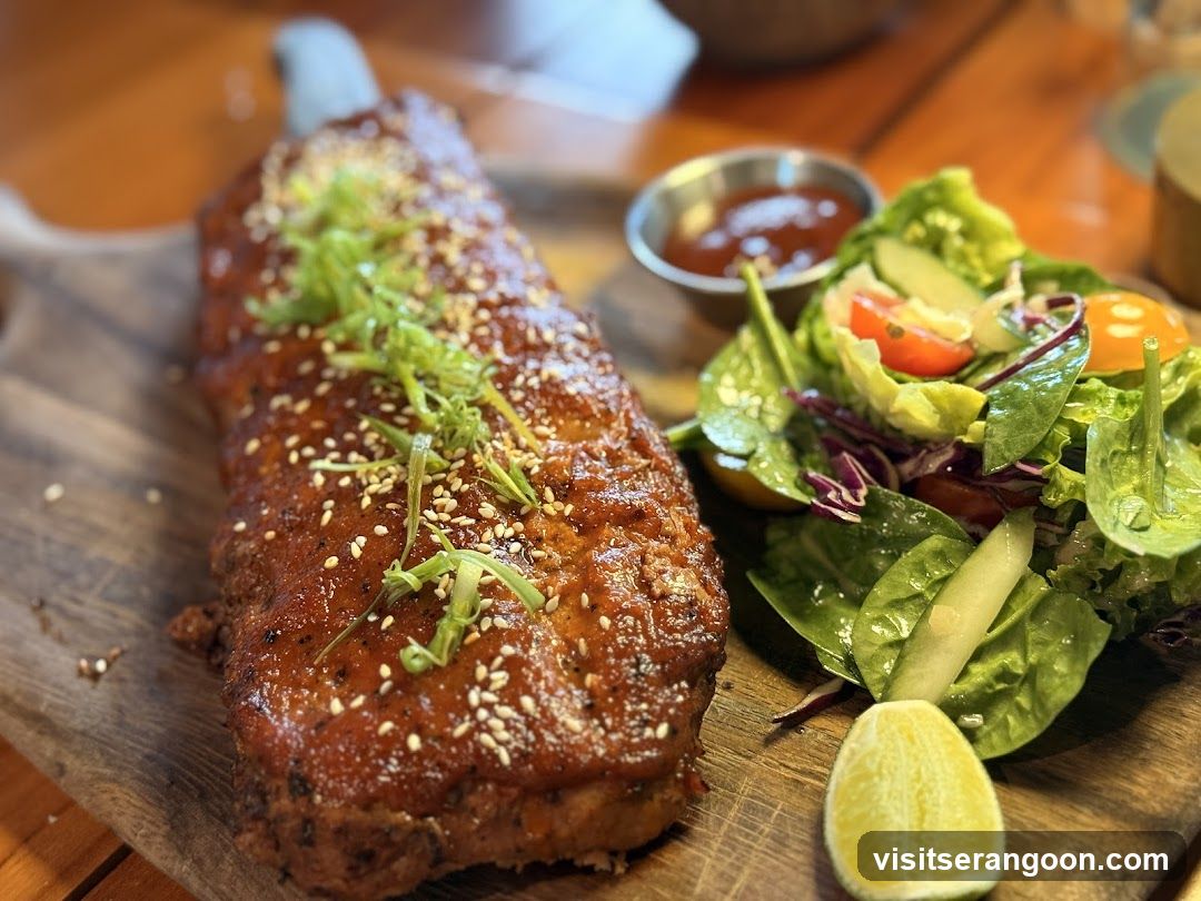 BBQ Ribs with Salad