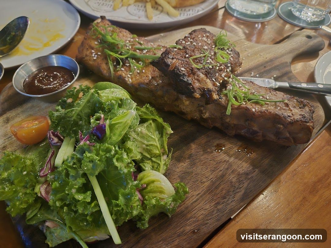 Ribs and Salad