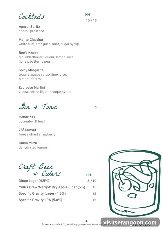 Cocktails, Gin & Tonic, Craft Beer & Ciders