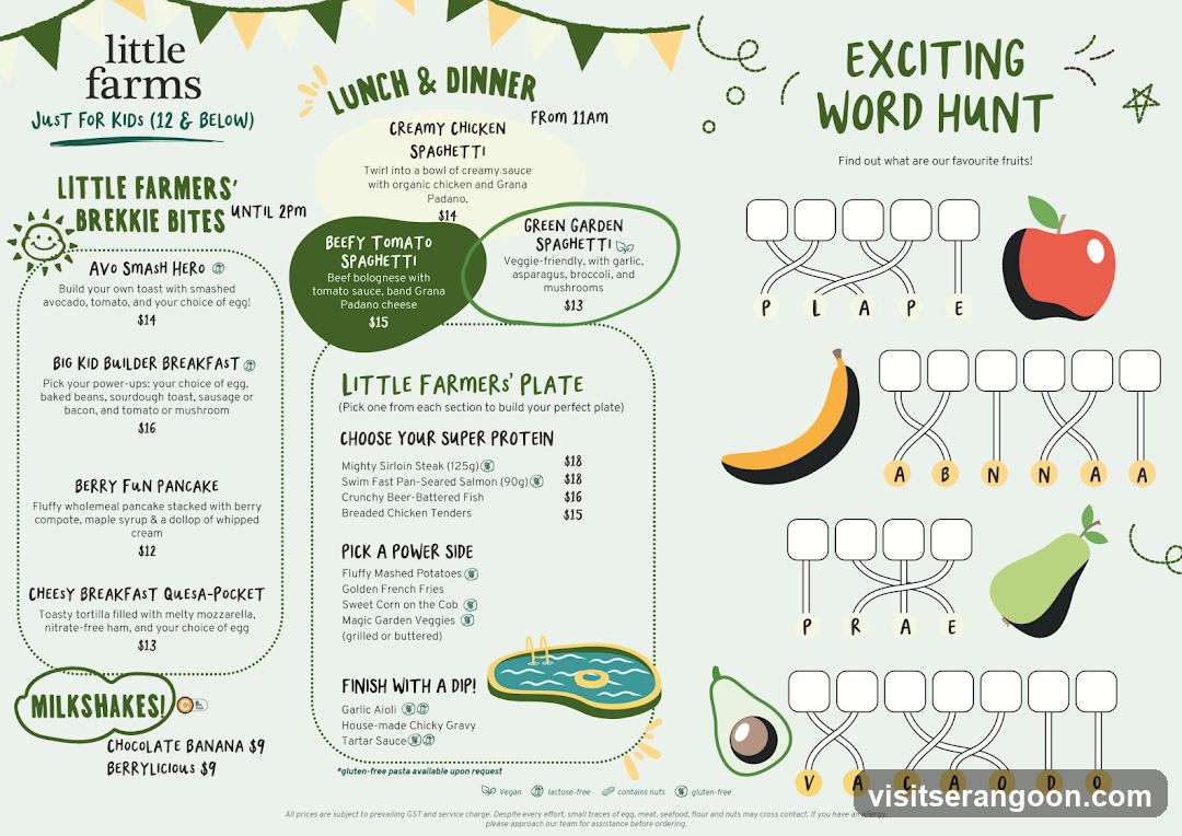 Little Farms Menu