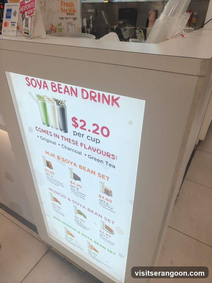 Soya Bean Drink Menu