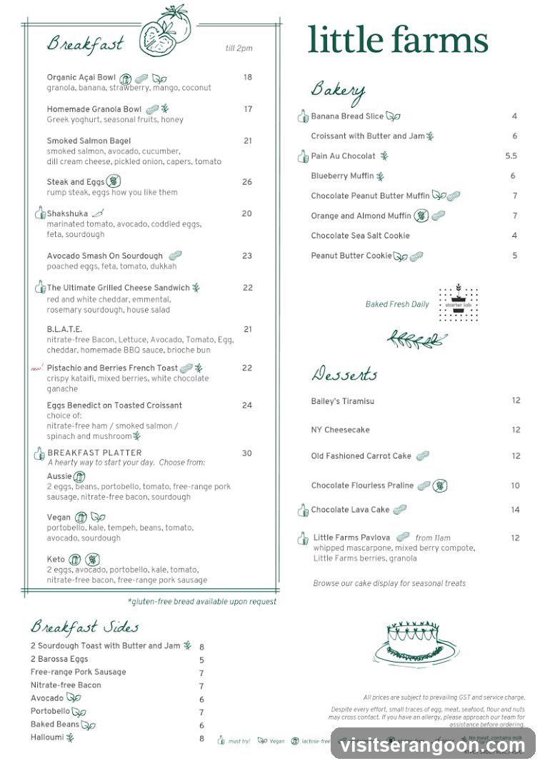 Little Farms Menu