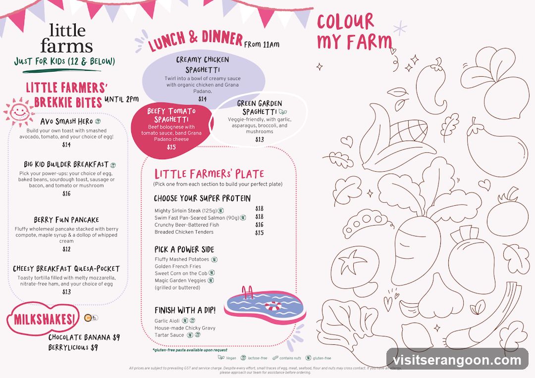 Little Farms Lunch & Dinner Menu