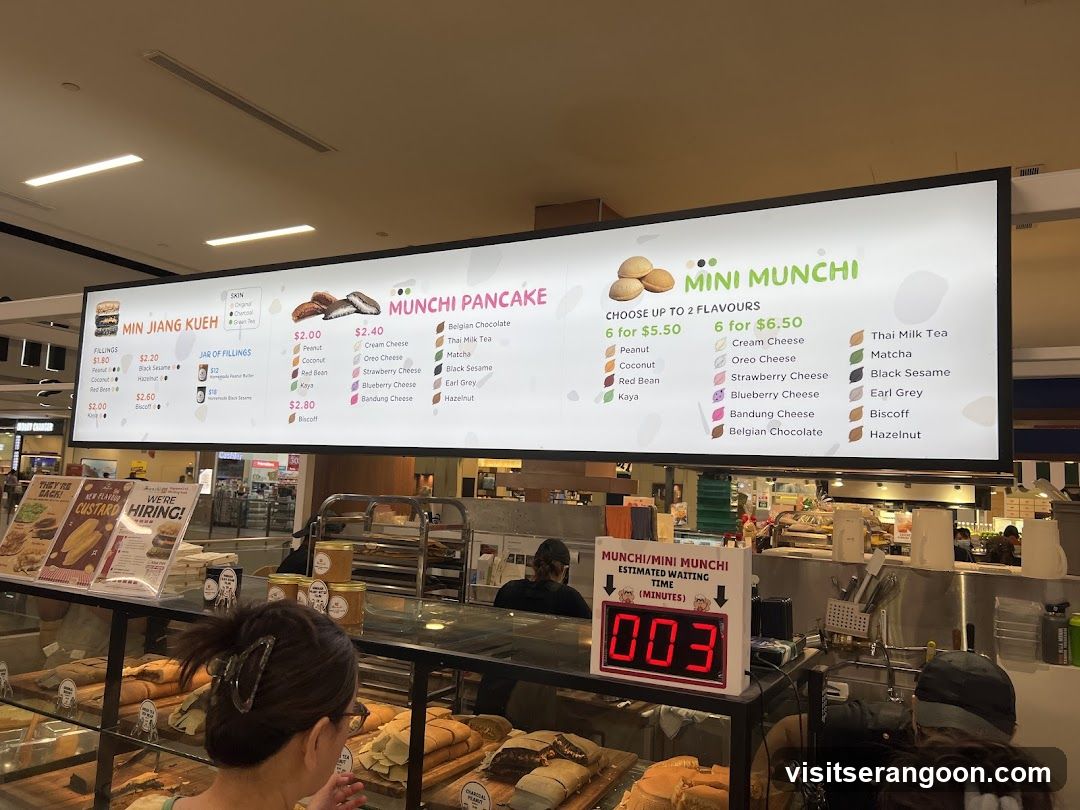 Munchi Pancake and Mini Munchi Menu
