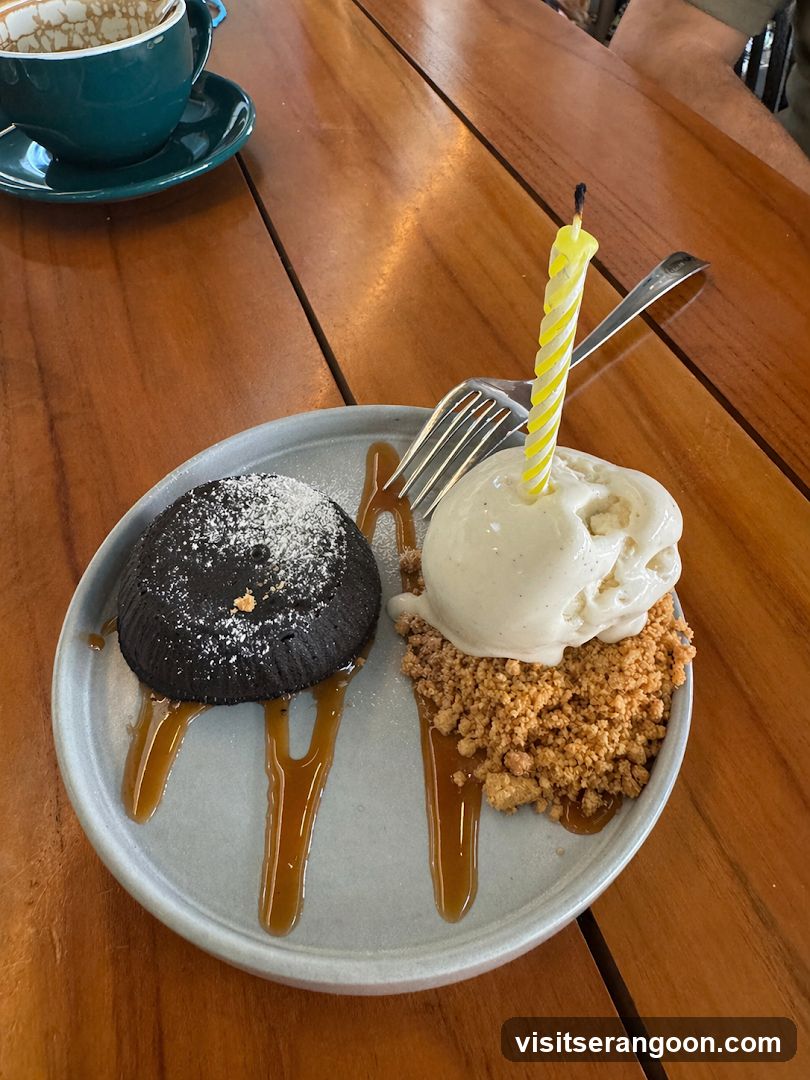 Dessert with Candle