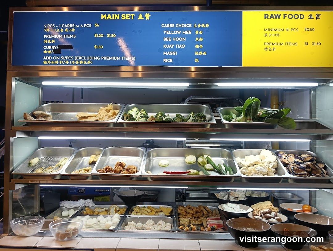 Main Set and Raw Food Menu