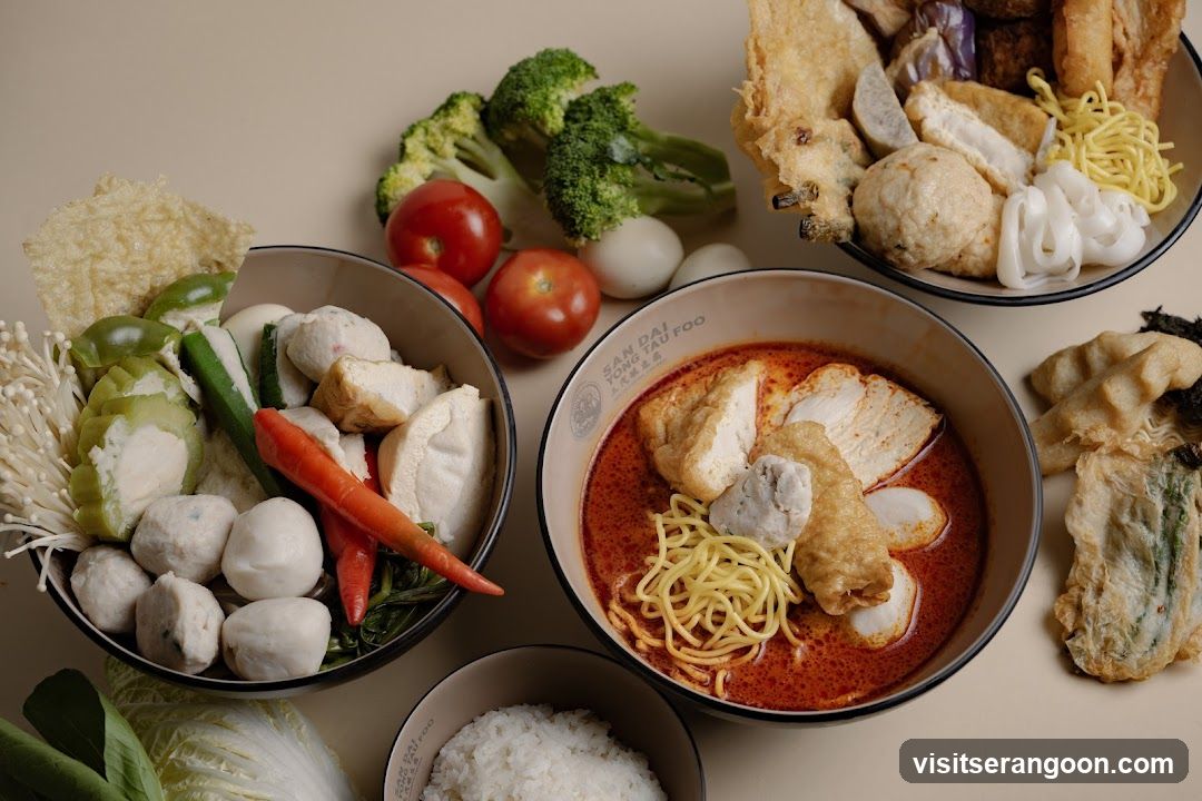 Curry Laksa with Ingredients