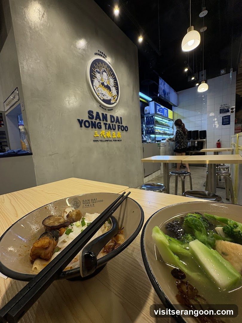Restaurant Interior with Food