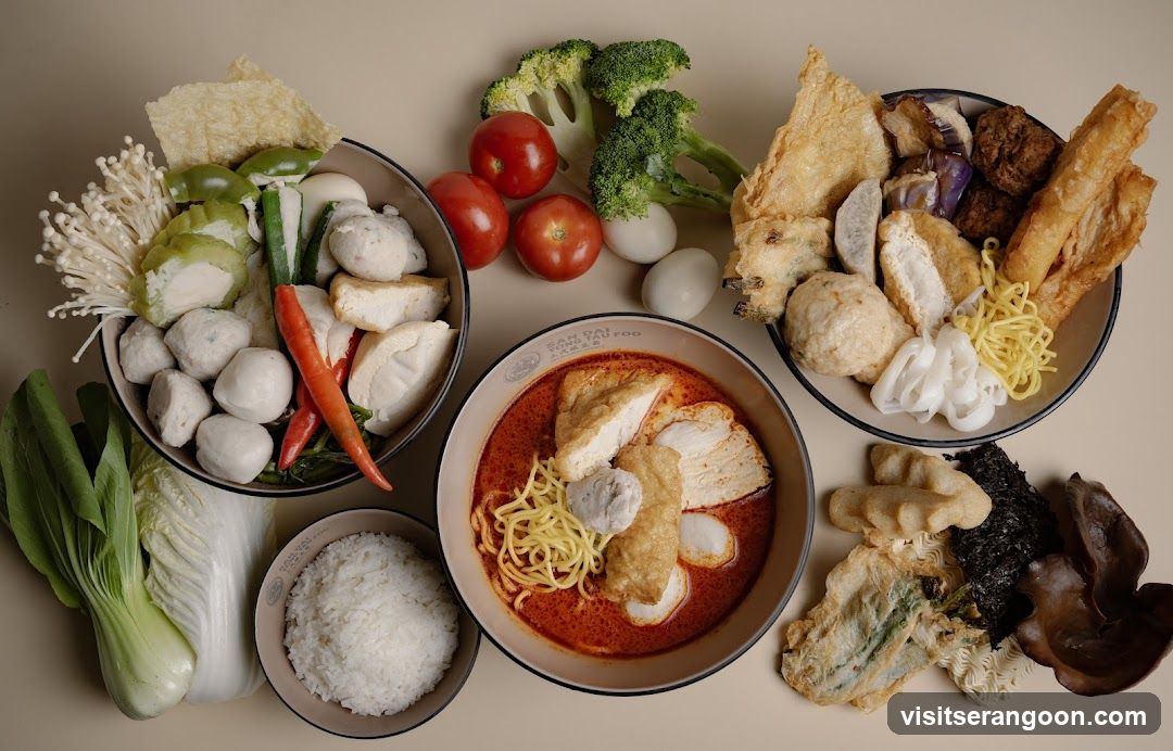 Curry Laksa with Assorted Ingredients