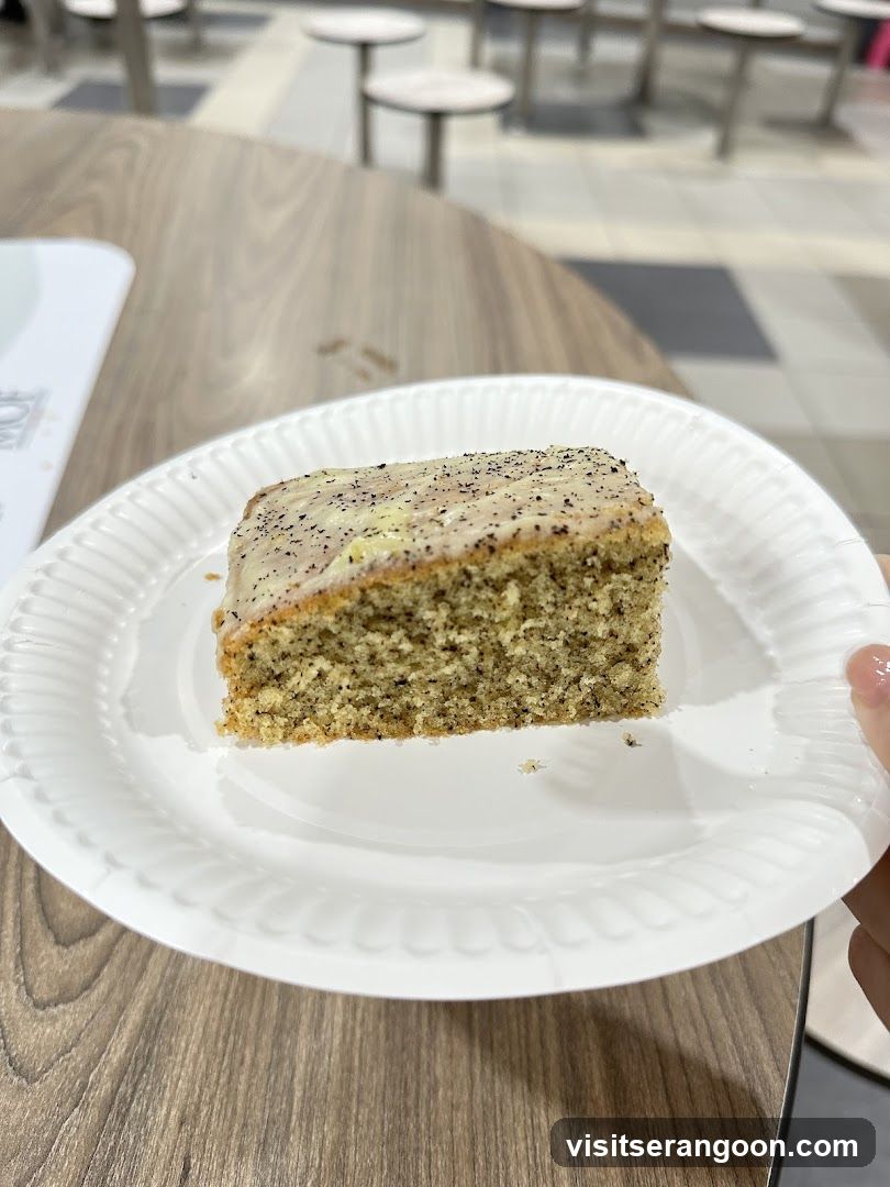 Slice of cake on a plate