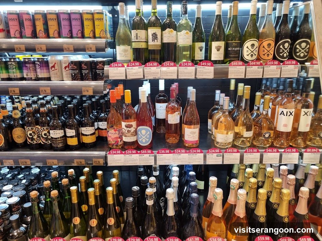 Bottles of Wine and Other Beverages