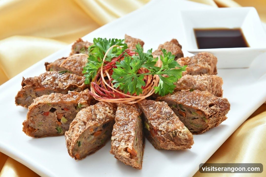 Fried Meat Rolls with Dipping Sauce