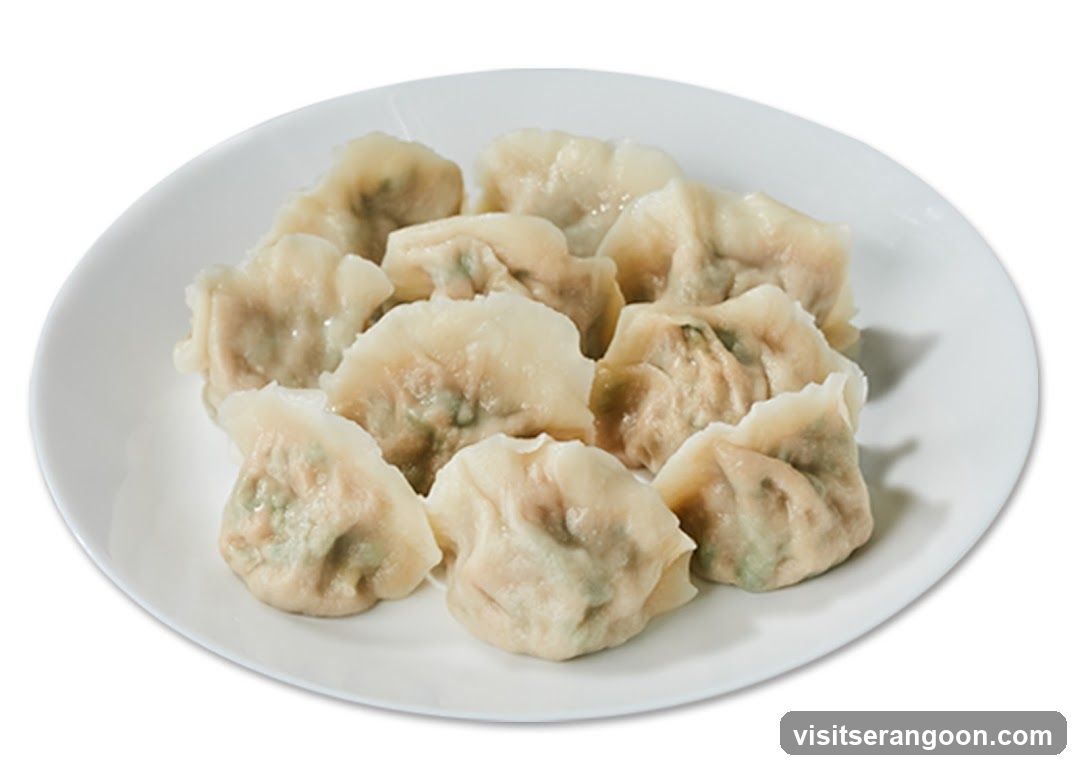 Dumplings on a Plate