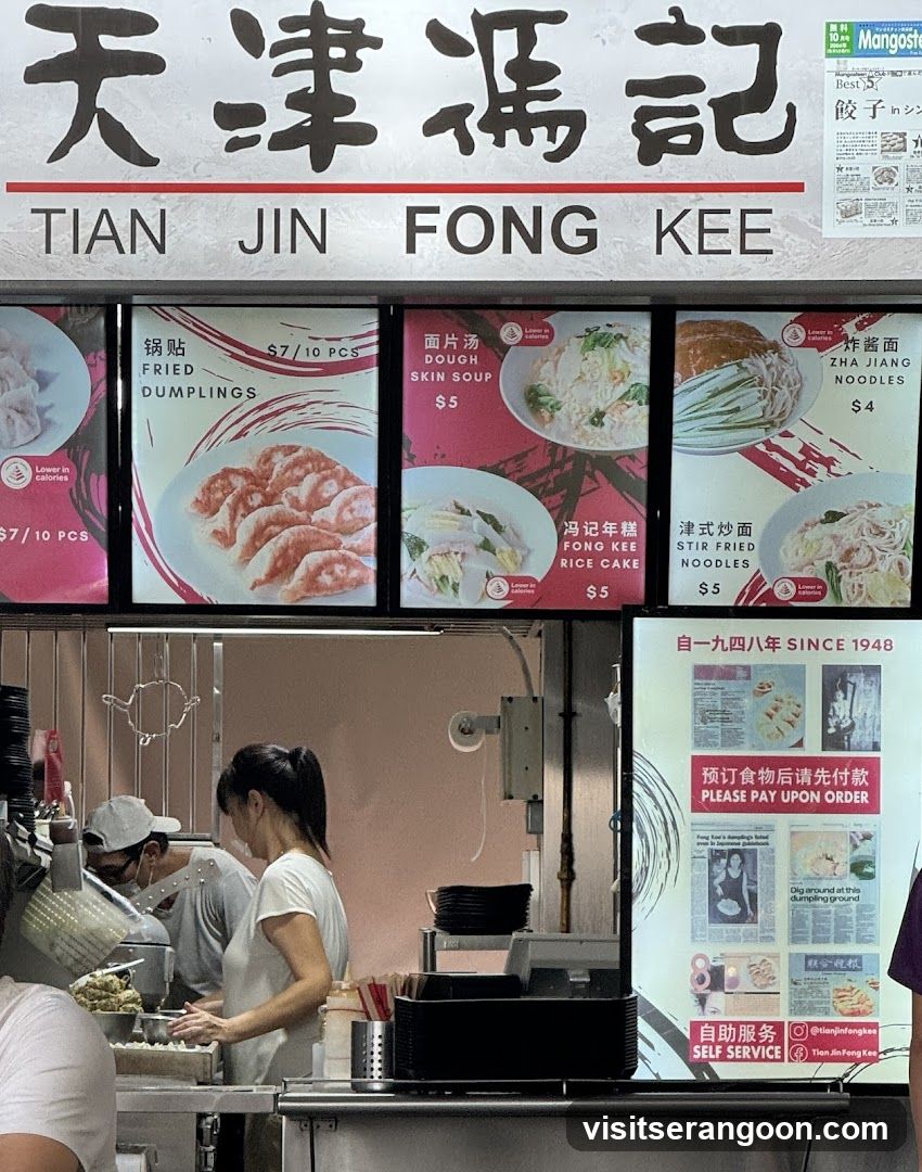 Tian Jin Fong Kee Menu and Staff