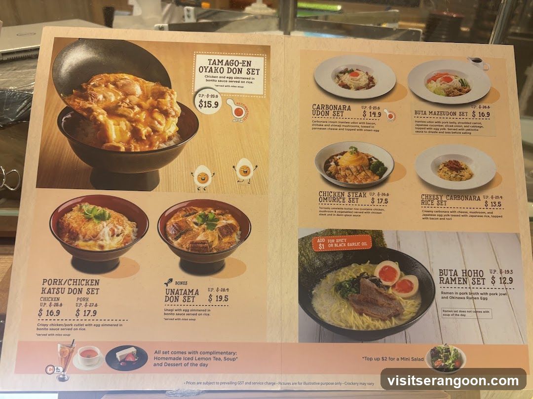 Japanese Food Menu