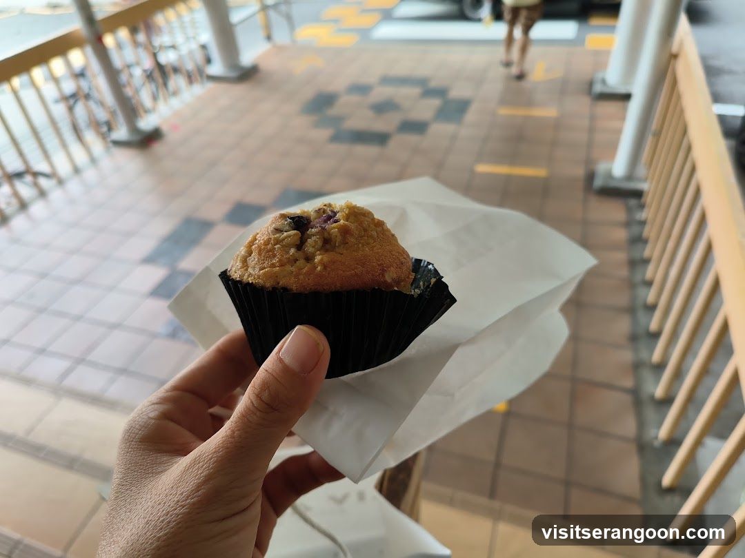Muffin in a paper bag