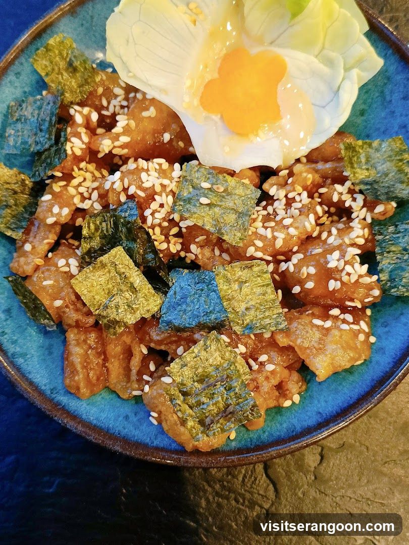 Crispy Chicken Bites with Seaweed and Sesame Seeds
