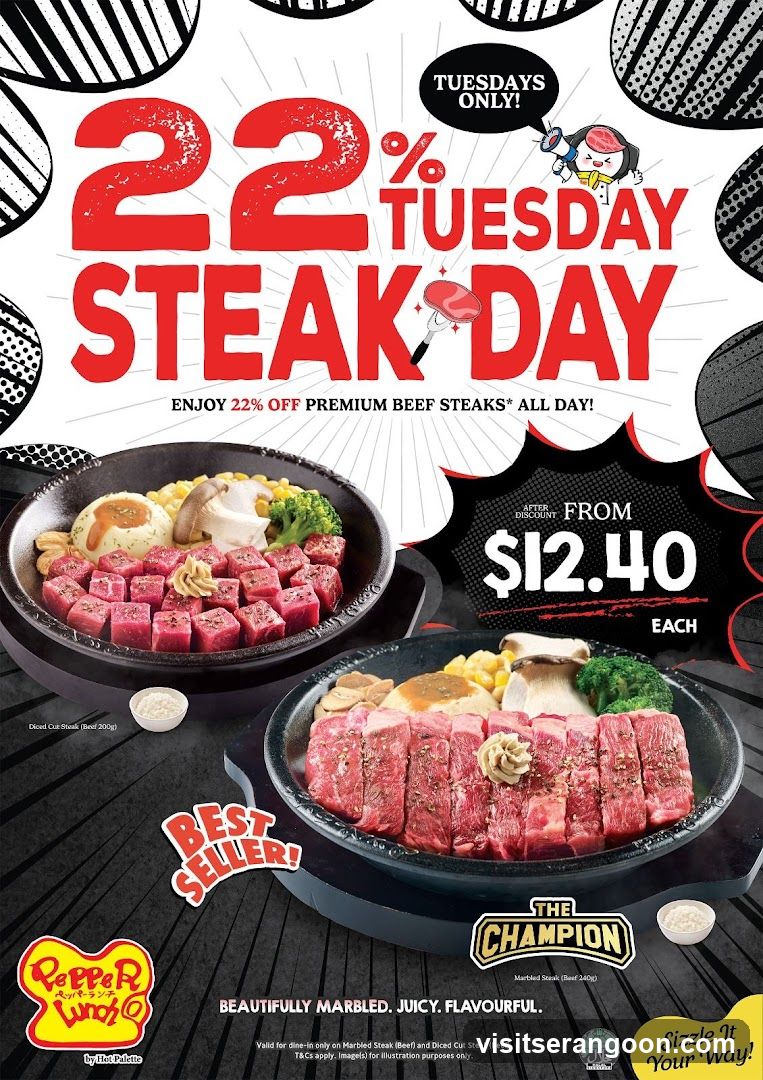 22% Tuesday Steak Day Promotion