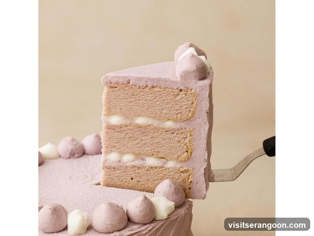 Slice of Lavender Cake