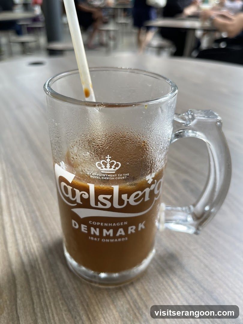 Iced Coffee in a Branded Mug