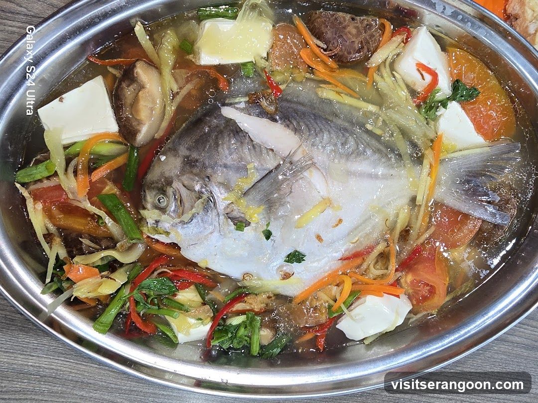 Steamed Fish with Tofu and Vegetables