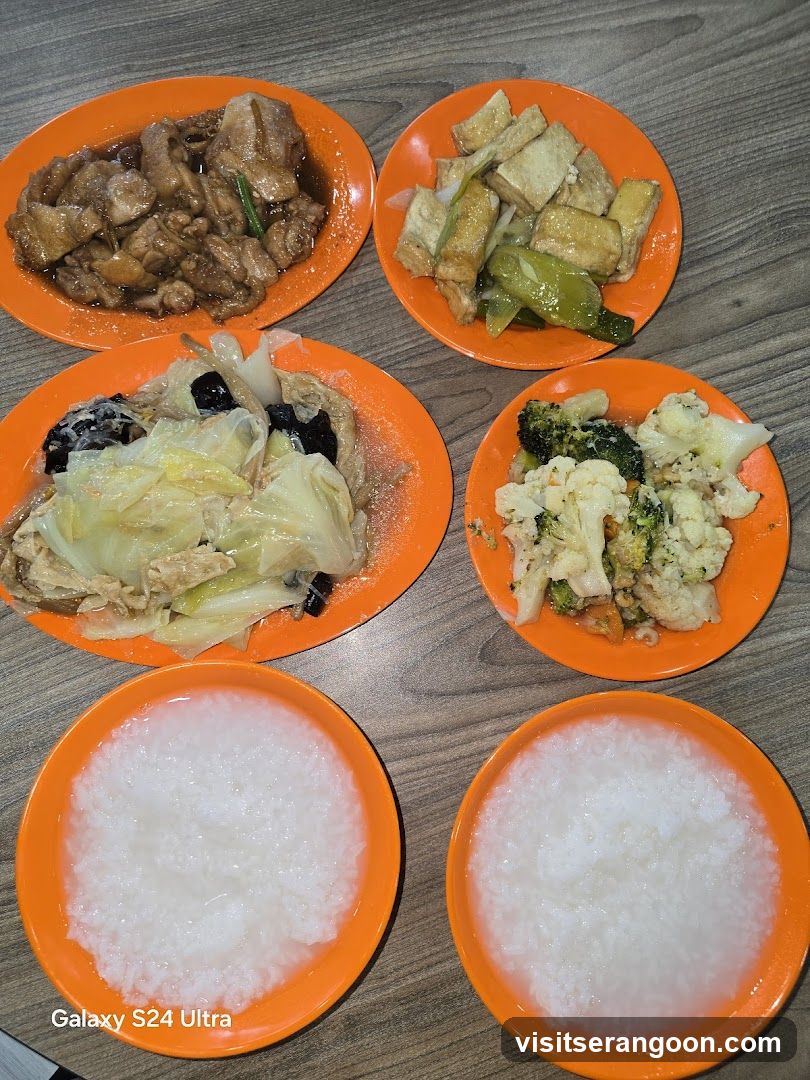 Dishes of Food