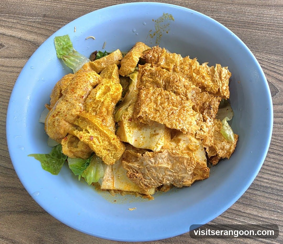 Fried Tofu and Bean Curd Skin Dish