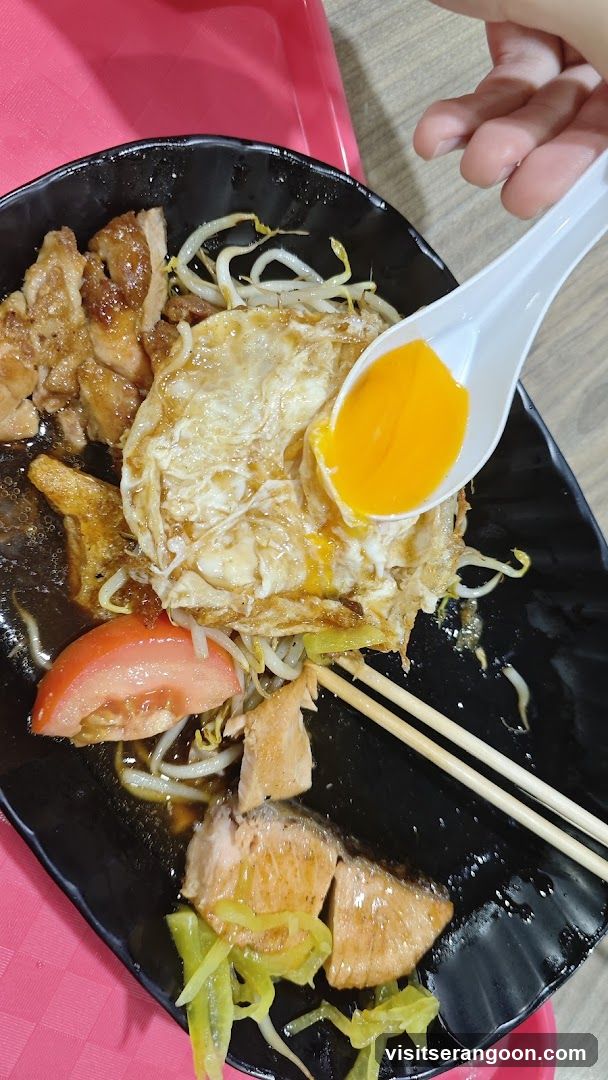 Salmon and Chicken Rice Bowl