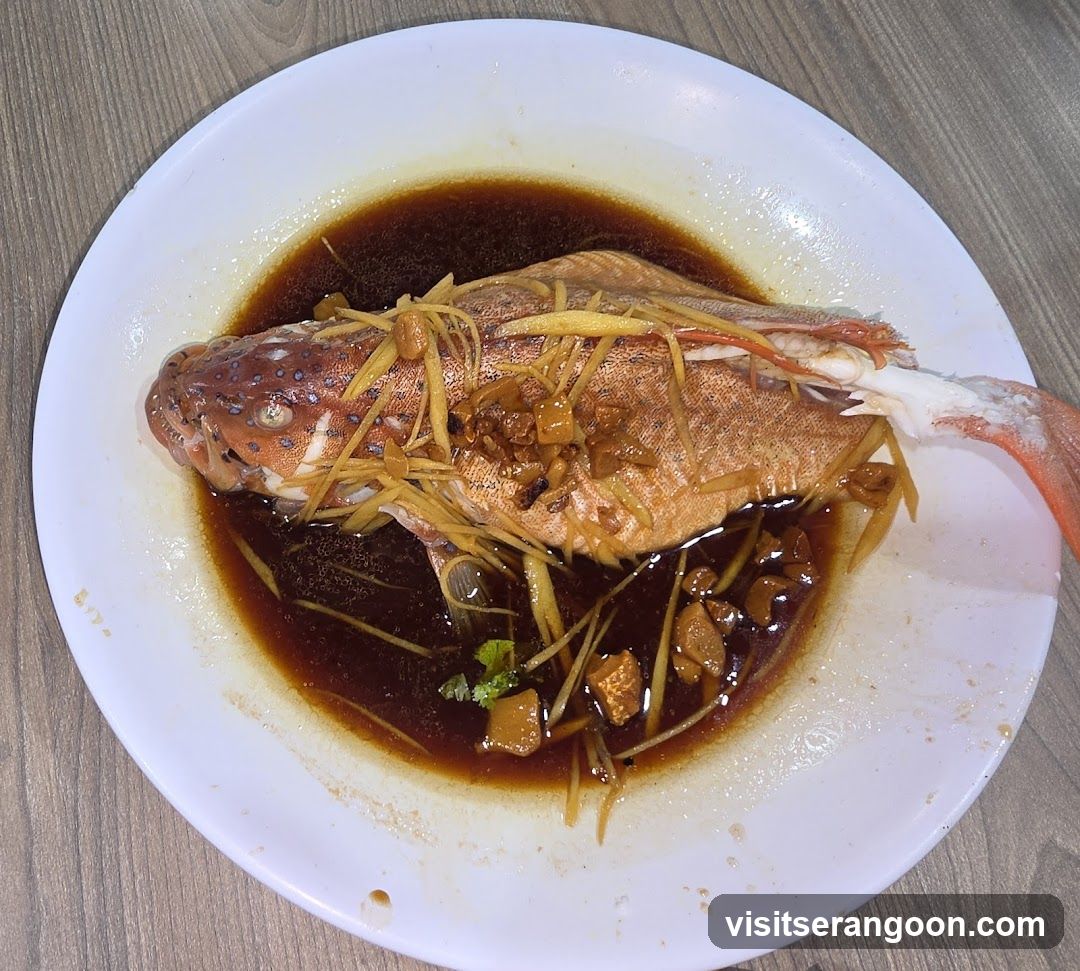 Steamed Fish with Ginger and Soy Sauce