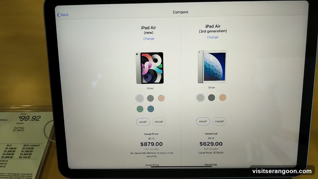 iPad Air Comparison